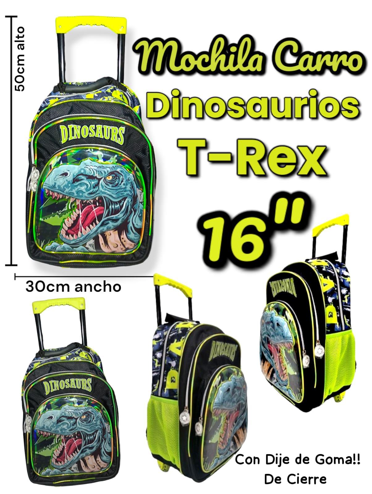 Mochila carro Dinosaurios T-REX 16